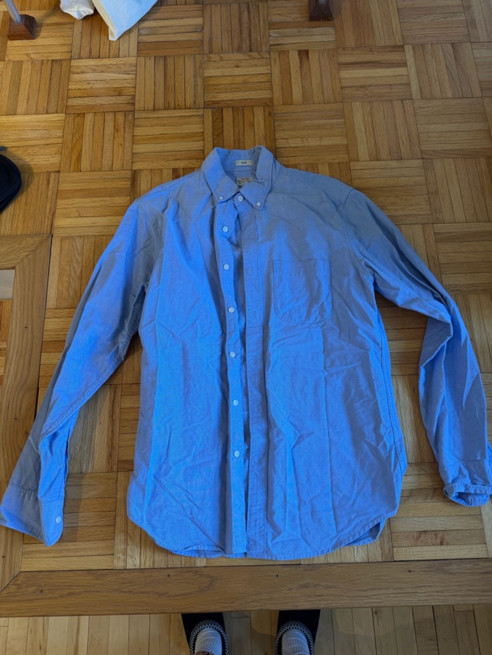 J. Crew Men's Sky Blue Button-Down Dress Shirt